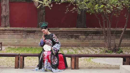 北京故宫清朝女性古装造型