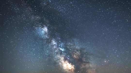 纯净夜空银河延时摄影