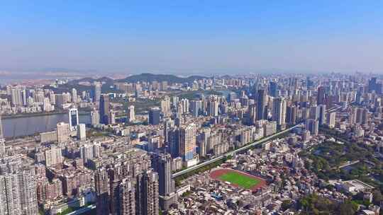 厦门 福建 思明区 大全景 俯瞰思明区