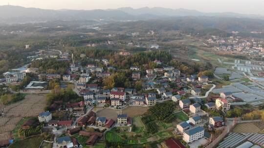 航拍 乡村 田园 农村 房屋