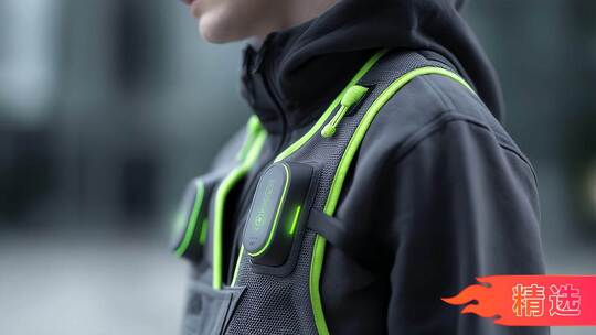 未来科技感智能衣物穿戴概念设计展示