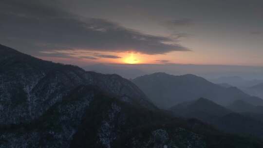 光雾山，米苍山，日落