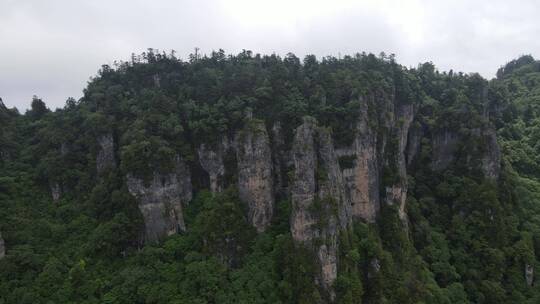 航拍湖北神农架天燕景区4A景区