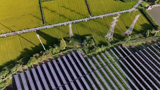 新能源乡村建设光伏发电清洁能源