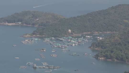 香港西贡区咸田湾航拍