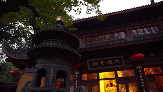 杭州飞来峰永福寺禅院风景