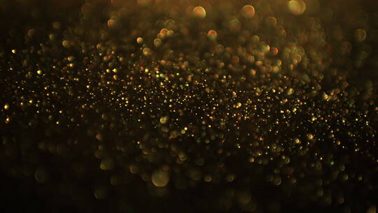 金色散光颗粒循环背景