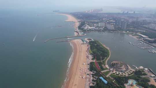 海边沙滩大海海洋风景航拍