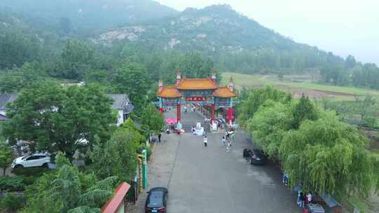 龙山胜境 龙山 山 牌坊 龙山胜景