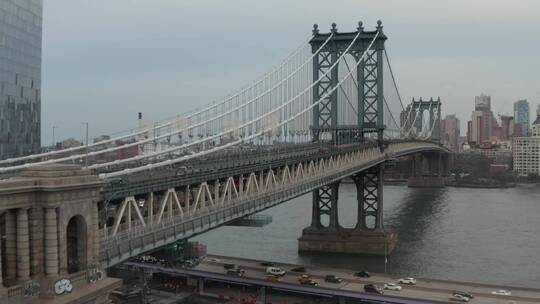 纽约车桥_鸟瞰视频素材模板下载