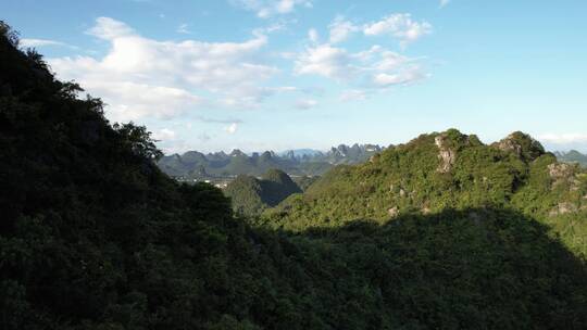 桂林翠屏五指山航拍视频