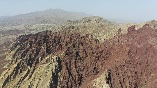 甘肃张掖七彩丹霞风景区丹霞地貌山景