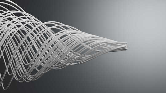 3D布料编织布料纤维生长视频素材模板下载