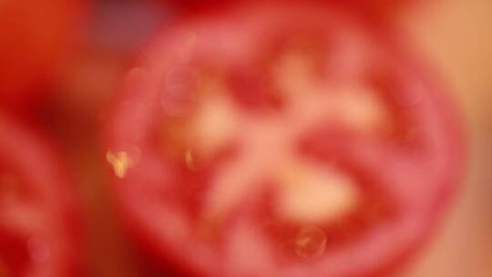 微距西红柿瓤西红柿籽 (2)视频素材模板下载