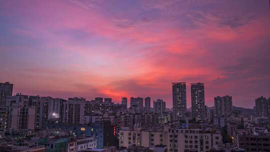 深圳实际晚霞