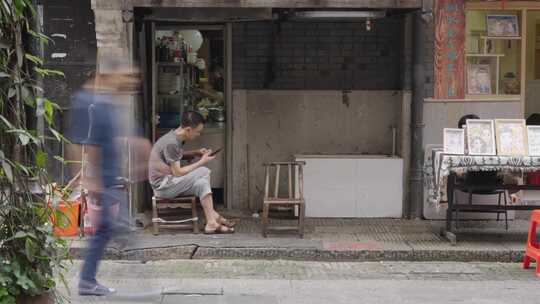 行色匆匆 人来人往慢门/ 生活节奏