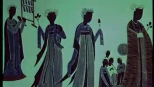60 70 80年代敦煌飞天壁画
