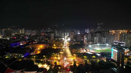 福建莆田夜景莆田商务区夜景