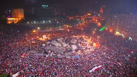 埃及开罗热闹的解放广场