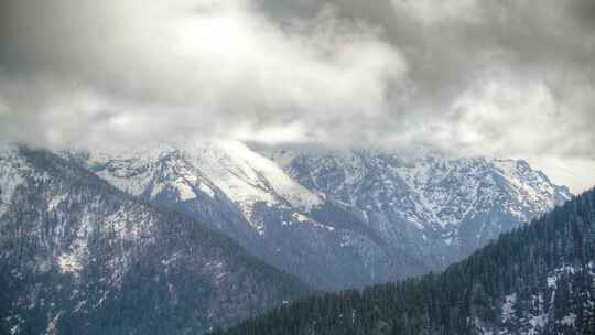 雪山云海延时