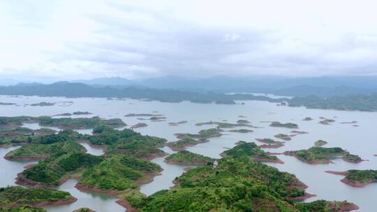 航拍浙江千岛湖