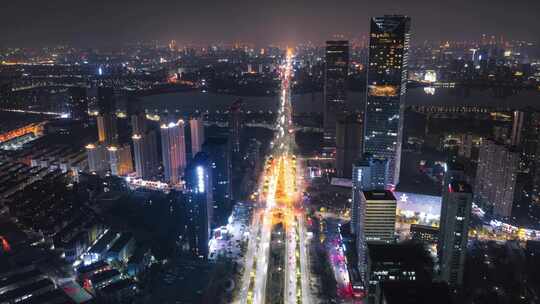 大气南昌艾溪湖CBD夜景