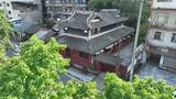乐山五通桥-通材中学旧址景观高清在线视频素材下载