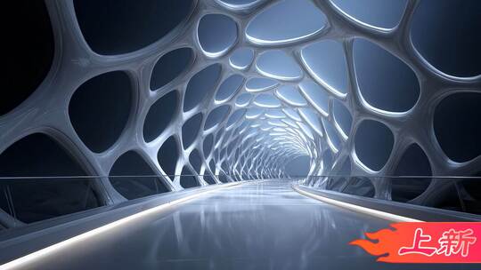 未来空间科技感场景展示