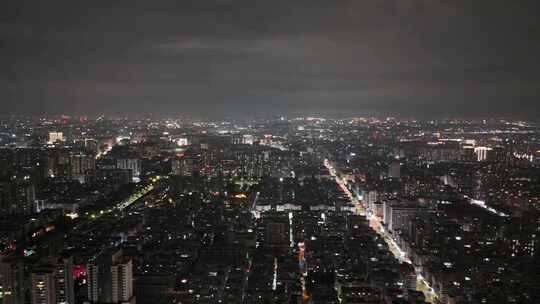 合集广东汕头城市大景夜景灯光航拍