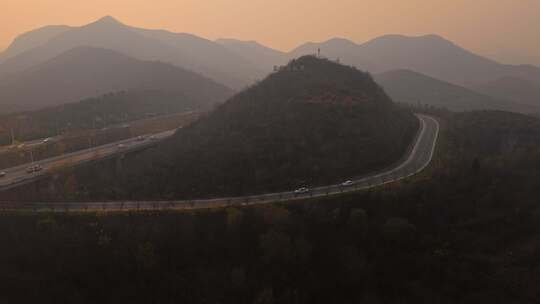 河北 石家庄 井陉县 道路 交通 秋天