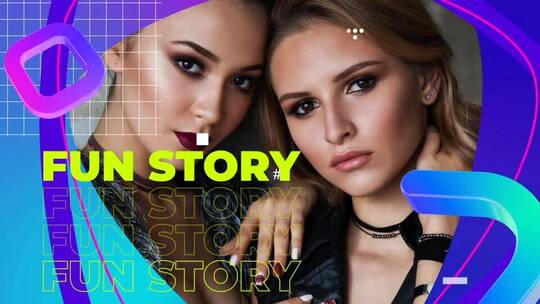 时尚动感标题字幕条图像过渡片场AE模板