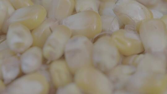 鲜玉米粒脱粒慢镜头LOG