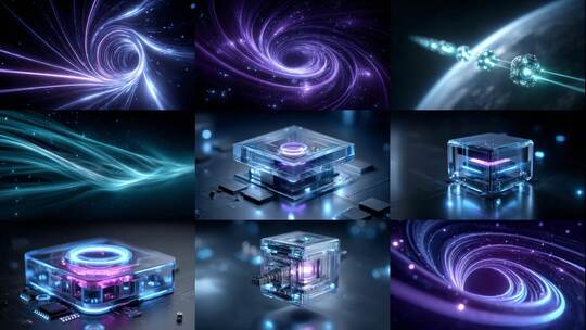 量子网络科技互联未来数据传输加速信息时代高清在线视频素材下载