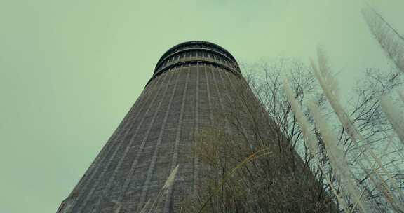 工业烟囱，工厂，Urbex，废弃