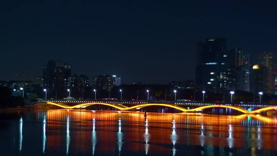 夜景城市灯火视频素材模板下载