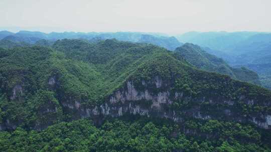 4K湖北宜昌喀斯特地貌自然风光航拍视频