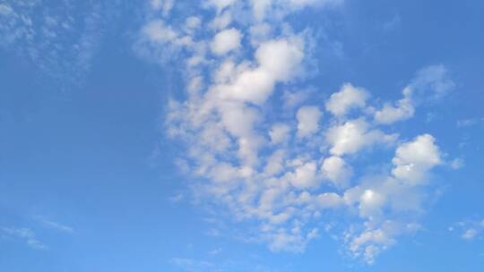 蓝天白云流动