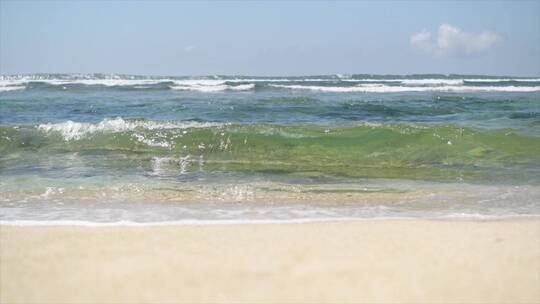 印尼巴厘岛沙滩海浪视频素材模板下载