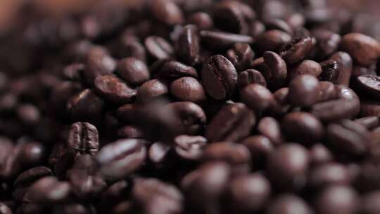 咖啡豆 咖啡豆特写 咖啡文化 咖啡食材视频素材模板下载
