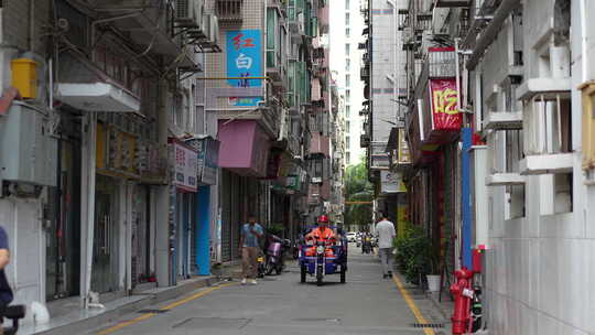 深圳城中村街道道路马路郊外郊区社区