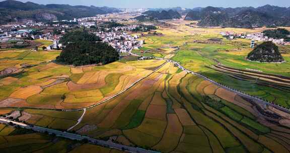 4k航拍云贵川农业乡村