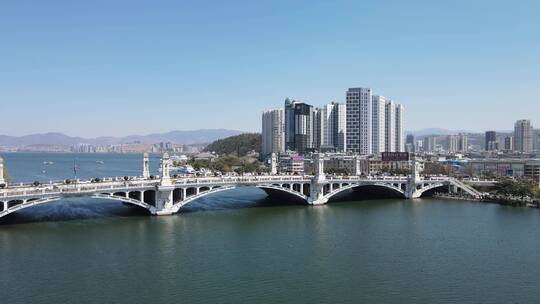 大理兴盛大桥湖泊河流高清4k素材