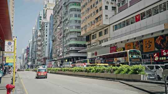 香港街头城市生活街道实拍视频