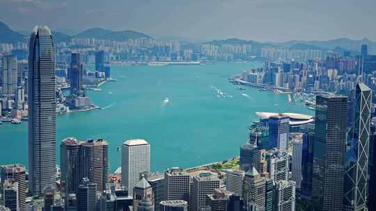 【正版素材】香港大景全景大气俯拍