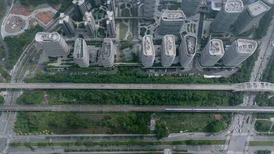 城市发展视频深圳光明华强创意园高铁视频素材模板下载