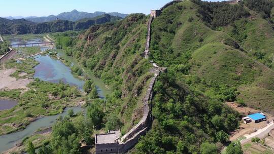 北京密云古北口卧虎山长城夏季风光城楼拍摄集锦