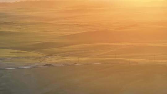 4K航拍新疆阿勒泰福海县萨尔布拉克草原风光视频素材模板下载