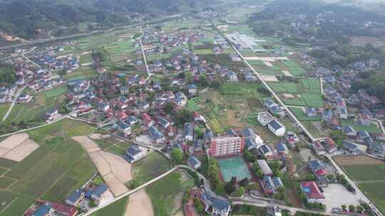 山川丘陵农田农业种植航拍