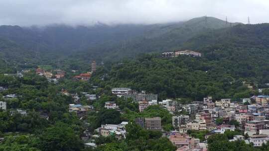 香港居民楼城市航拍