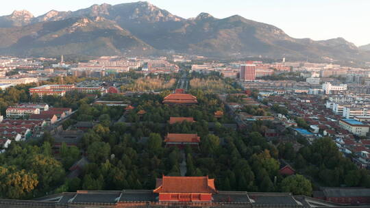 岱庙古建筑深秋景色风景